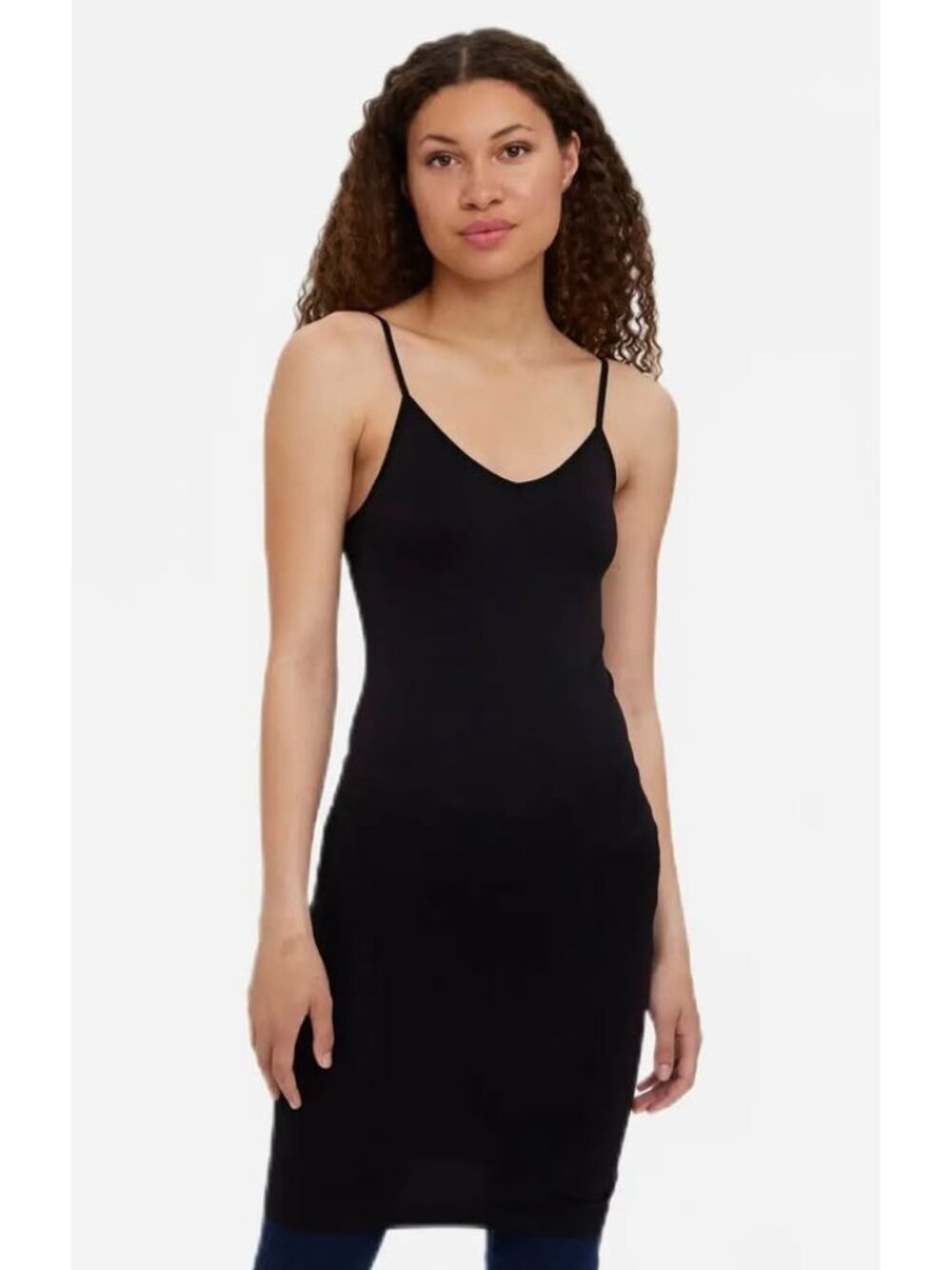 NWT Vero Moda Black Long Camisole Tank sz M/L